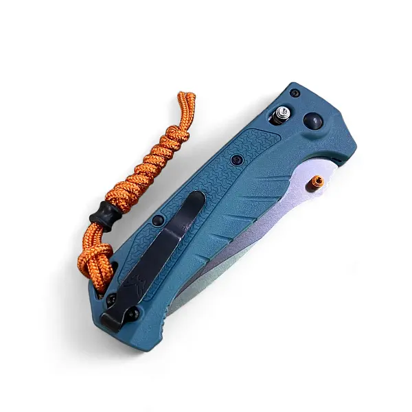 Benchmade Adira 海藍Grivory柄 AXIS鎖折刀-0