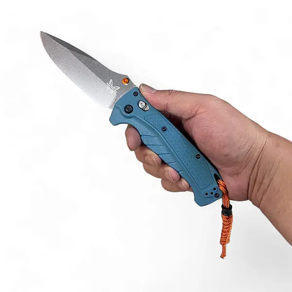 Benchmade Adira 海藍Grivory柄 AXIS鎖折刀-0