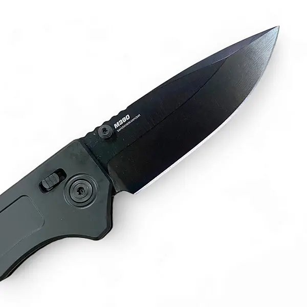 Benchmade NARROWS AXIS黑色鈦柄折刀-M390鋼黑色DLC處理-0