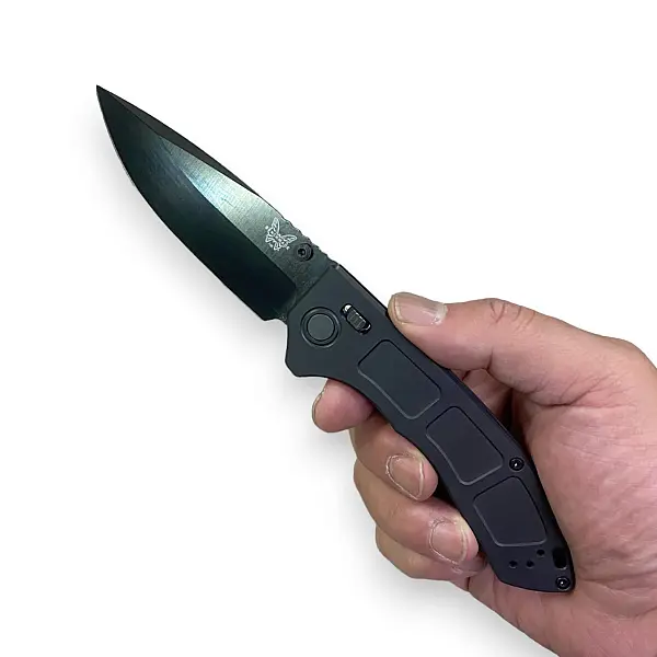 Benchmade NARROWS AXIS黑色鈦柄折刀-M390鋼黑色DLC處理-0