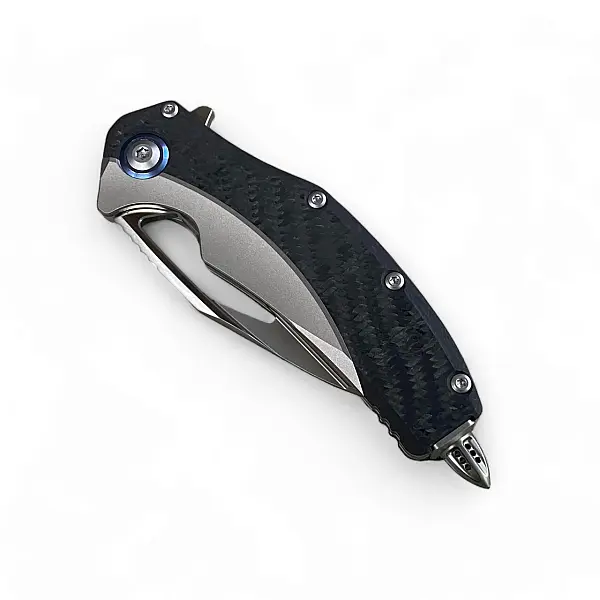 Microtech Matrix 鈦合金鑲碳纖柄/M390鋼折刀-0
