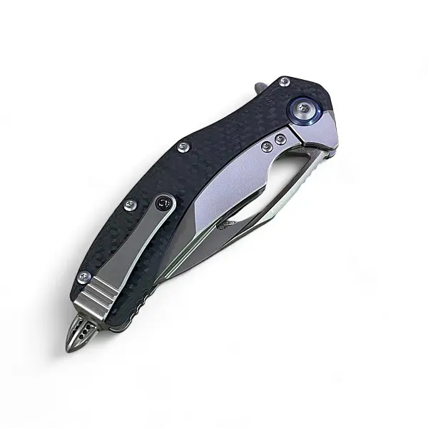 Microtech Matrix 鈦合金鑲碳纖柄/M390鋼折刀-0