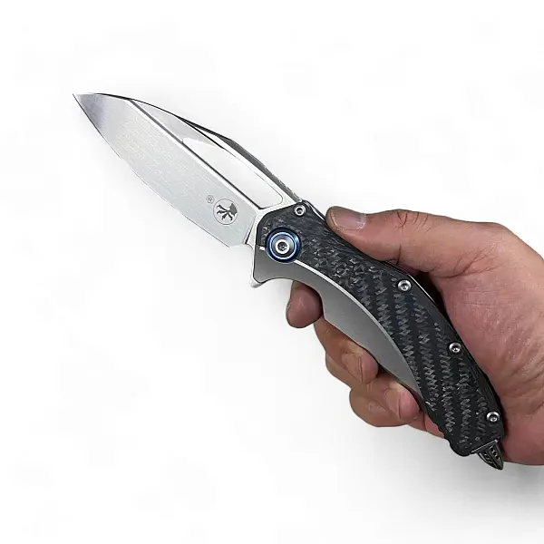Microtech Matrix 鈦合金鑲碳纖柄/M390鋼折刀-0