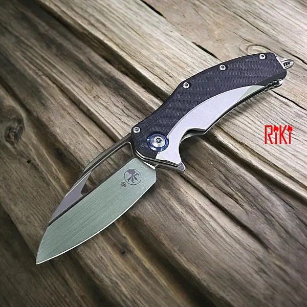 Microtech Matrix 鈦合金鑲碳纖柄/M390鋼折刀-0