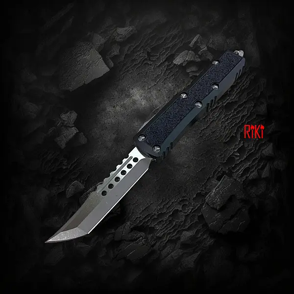 Microtech DAYTNA HELLHOUND 簽名版APO石洗/地獄犬刃型-自動刀-0