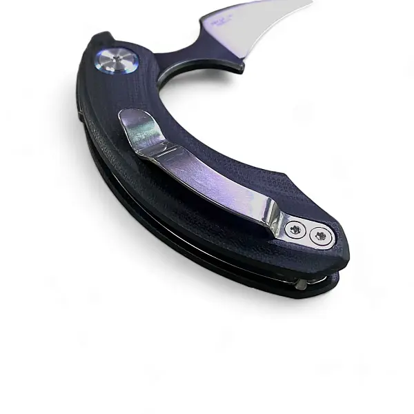 Bestech STRELIT 黑銀雙色摺疊手刺 14C28N鋼/黑G10柄-0