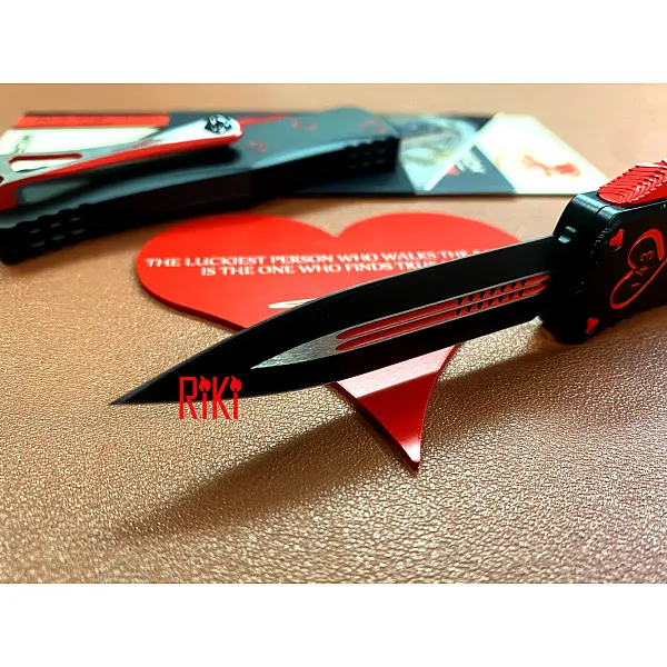 Microtech HERA TWIN FLAMES OTF雙色D/E刃 限量版情人對刀-0