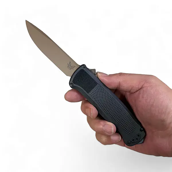 Benchmade Shootout® 碳纖尼龍柄 OTF自動刀 Cruwear鋼-PVD處理-0