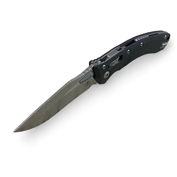 Microtech AMPHIBIAN RAM LOK 黑柄石洗面折刀-0