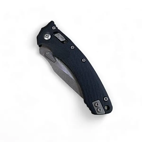 Microtech AMPHIBIAN RAM LOK 黑柄石洗面折刀-0