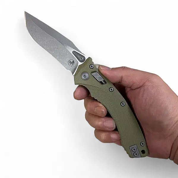 Microtech AMPHIBIAN RAM LOK 末日石洗面折刀-0