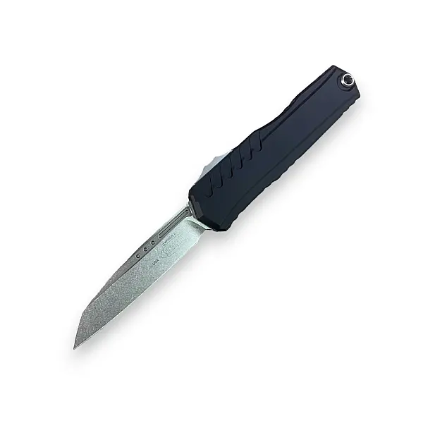 Microtech Cypher II S/E 黑鋁柄/石洗緞面/OTF自動刀
