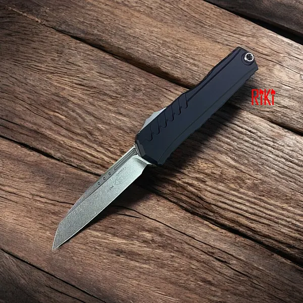 Microtech Cypher II S/E 黑鋁柄/石洗緞面/OTF自動刀<單一特價>-0