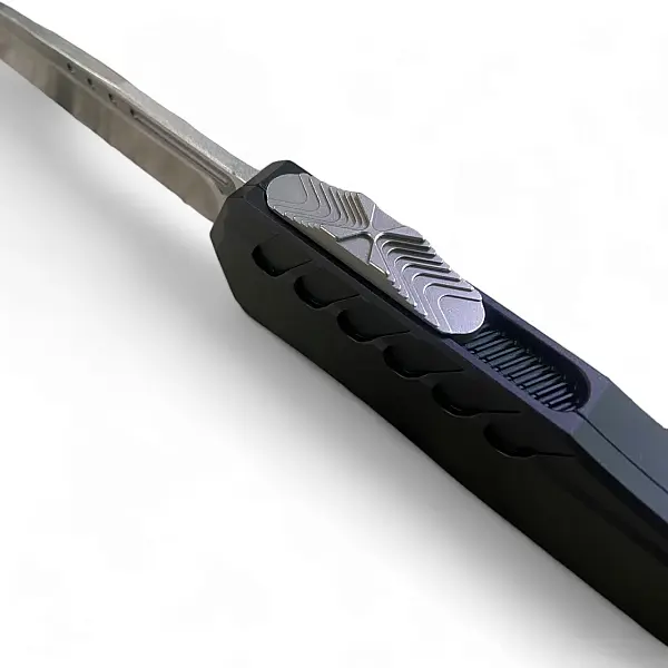 Microtech Cypher II S/E 黑鋁柄/石洗緞面/OTF自動刀<單一特價>-0