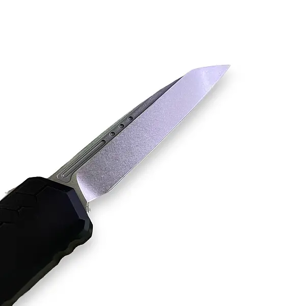 Microtech Cypher II S/E 黑鋁柄/石洗緞面/OTF自動刀<單一特價>-0