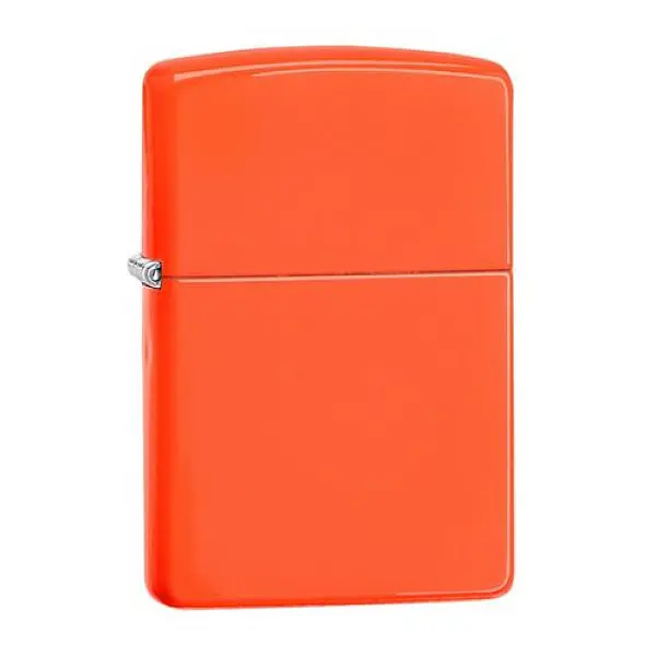 Zippo Neon Orange 橘霓虹螢光漆打火機 <不二價>-0