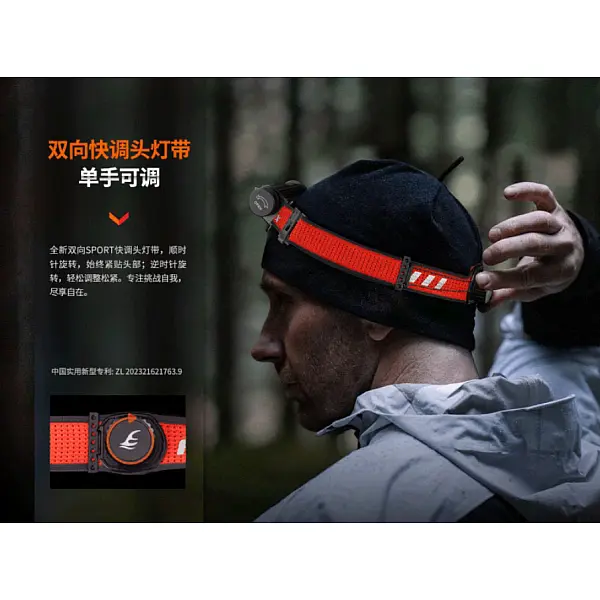 Fenix HM62-T 輕簡越野跑鎂合金頭燈-鈦銀黑 1200流明/雙光源/Type-C充電-0