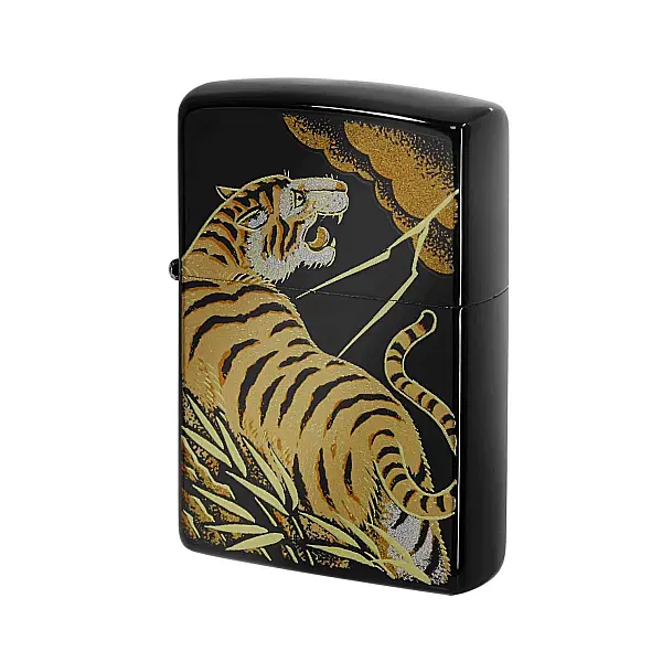 Zippo 日系本金蒔繪(虎)打火機-贈大油 <不二價>-0