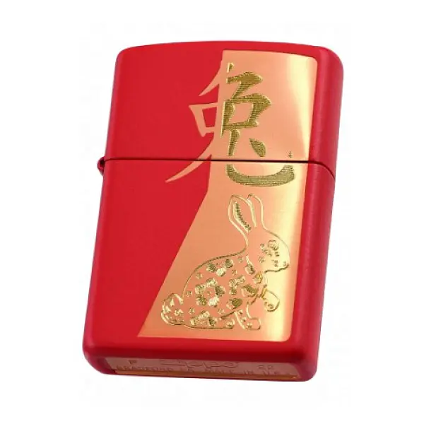 Zippo 兔年生肖打火機-贈小油 <不二價>-0