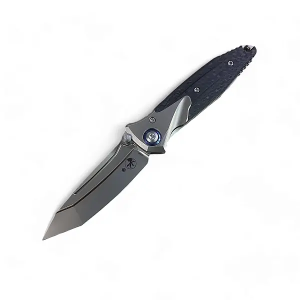 Microtech BRAVO MINI M390鋼/鈦合金鑲碳纖柄/Tanto刃折刀