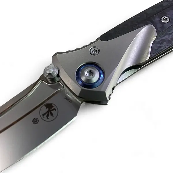 Microtech BRAVO MINI M390鋼/鈦合金鑲碳纖柄/Tanto刃折刀 <單一特價>-0