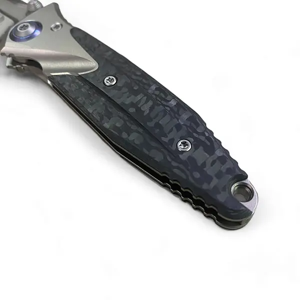 Microtech BRAVO MINI M390鋼/鈦合金鑲碳纖柄/水滴刃 <單一特價>-0