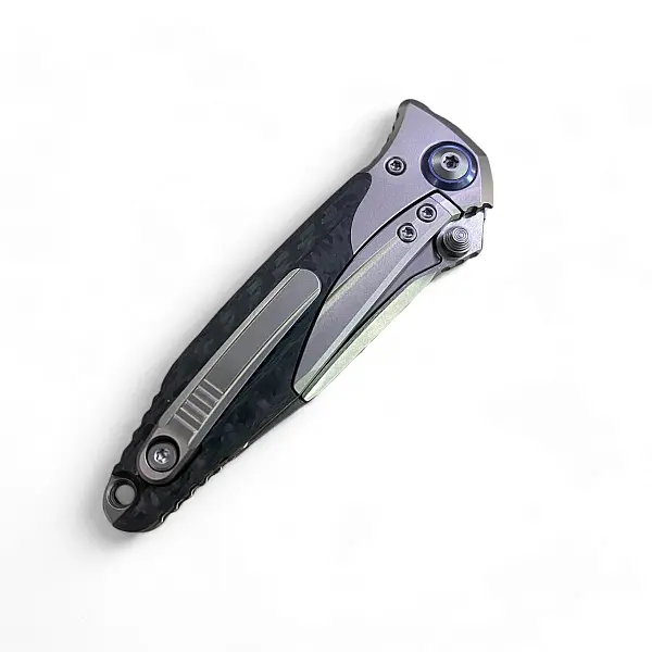 Microtech BRAVO MINI M390鋼/鈦合金鑲碳纖柄/水滴刃 <單一特價>-0