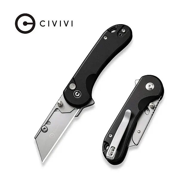 Civivi Elementum Utility 黑鋁柄按鈕鎖美工刀