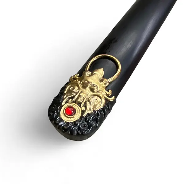 虎頭唐刀(半劍式) 百煉鋼/黑檀木-未開鋒-0