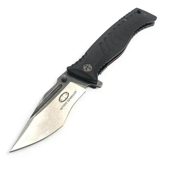 Witharmour TORPEDO 黑G10柄石洗刃折刀-0