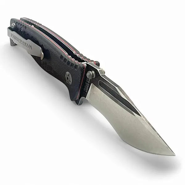 Witharmour TORPEDO 黑G10柄石洗刃折刀-0