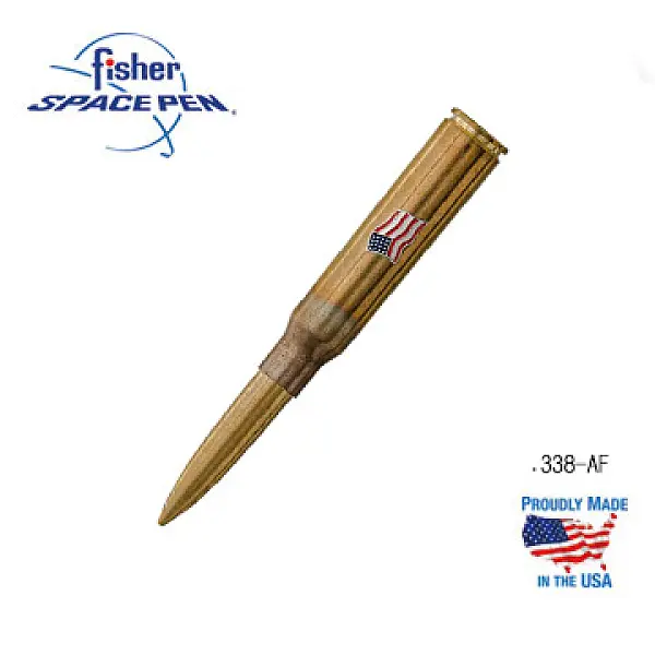 Fisher 338子彈造型太空筆-美國國旗