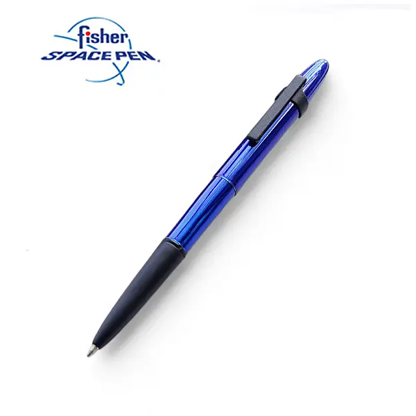 Fisher BCL彩色附筆夾系列太空筆-藍色