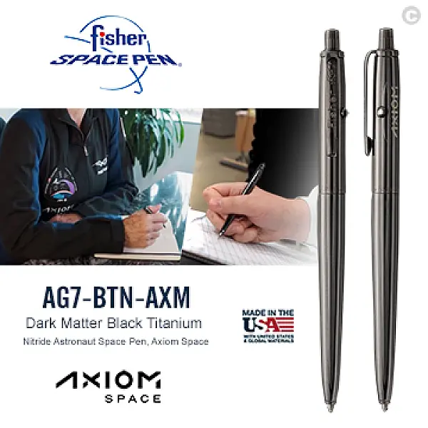 Fisher Axiom Space 系列太空筆-鐵灰色筆夾