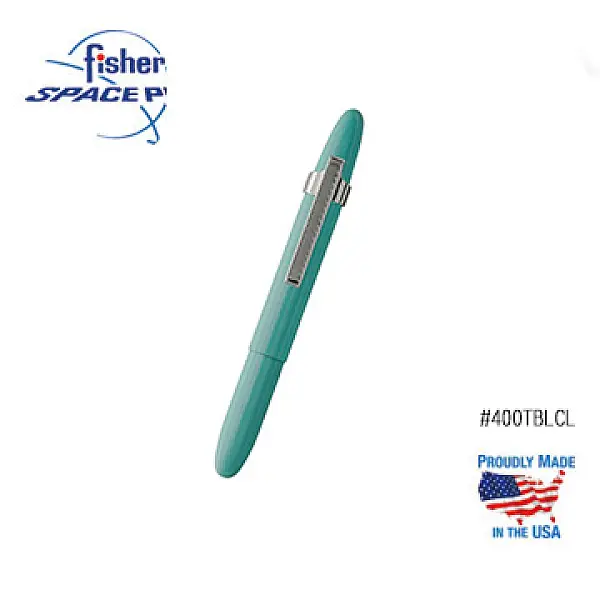 Fisher 子彈型附筆夾太空筆-銀色筆夾