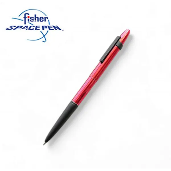 Fisher BCL彩色附筆夾系列太空筆-紅色