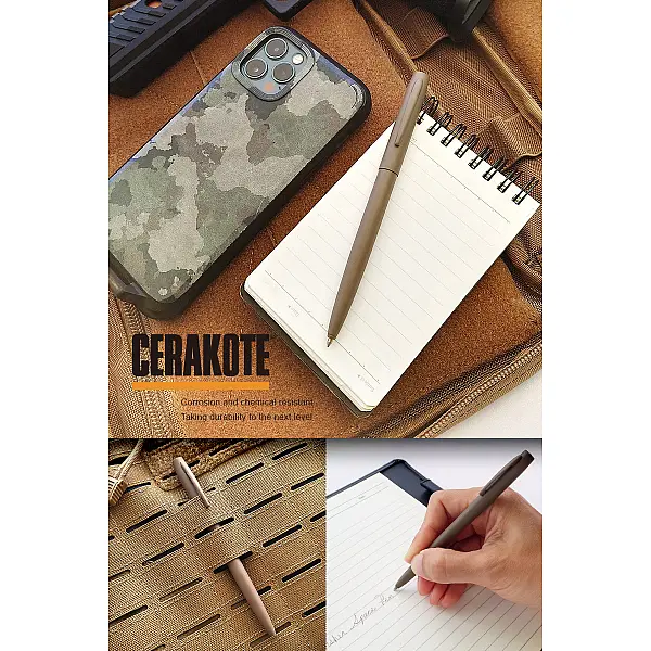 Fisher CERAKOTE® 深大地色按壓式太空筆 <單一特價>-0