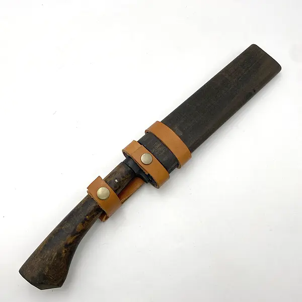 Takeshi Saji 佐治武士 手工鍛造山刀 鍛造鋼/九芎木柄-0