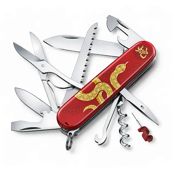 Victorinox 2025蛇年生肖紀念刀 91mm/16用瑞士刀-全球限量 1.3714.E14