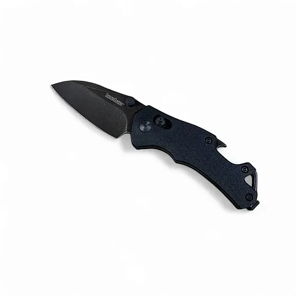 Kershaw CRAZE 黑石洗刃黑柄小折刀 8Cr鋼 DuraLock軸承鎖