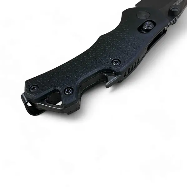 Kershaw CRAZE 黑石洗刃黑柄小折刀 8Cr鋼 DuraLock軸承鎖-0