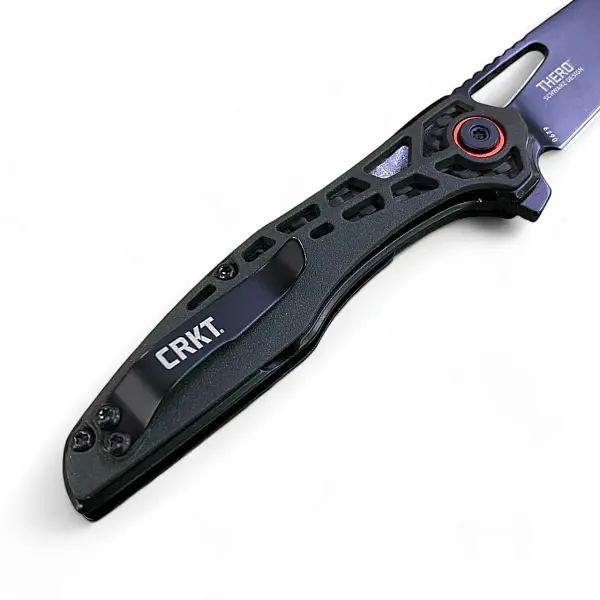 CRKT Thero 設計師聯名版 黑G10柄鑲碳纖黑刃折刀 <單一特價>-0