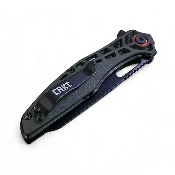 CRKT Thero 設計師聯名版 黑G10柄鑲碳纖黑刃折刀 <單一特價>-0