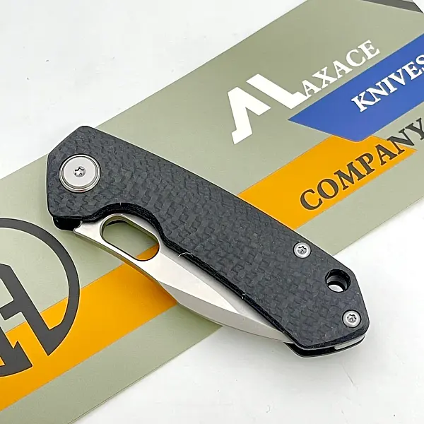 Maxace MEERKAT-M 貓鼬 碳纖柄折刀/M390鋼石洗處理-0