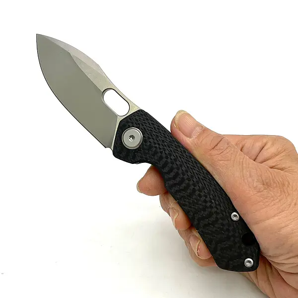 Maxace MEERKAT-M 貓鼬 碳纖柄折刀/M390鋼石洗處理-0
