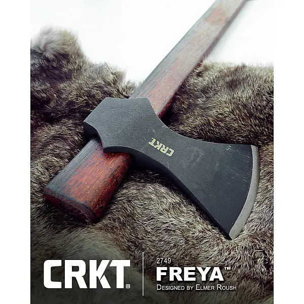 CRKT FREYA 維京斧 1055鋼/山胡桃木柄-0