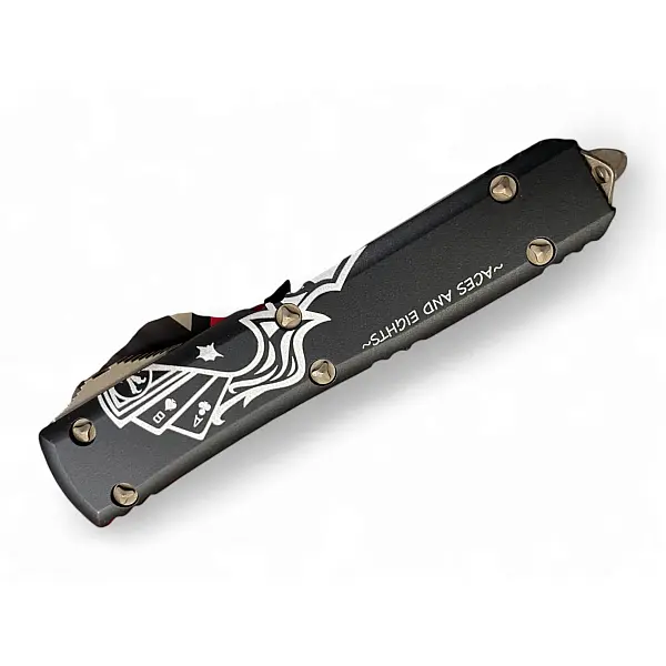 Microtech Ultratech S/E Dead Man's Hand OTF 彈簧刀-單一特價-0