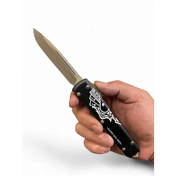 Microtech Ultratech S/E Dead Man's Hand OTF 彈簧刀-單一特價-0