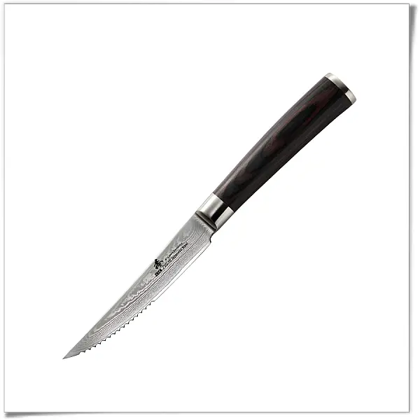 ZHEN臻 日本進口67層大馬鋼 109mm 半齒刃牛排刀 <單一特價>-0