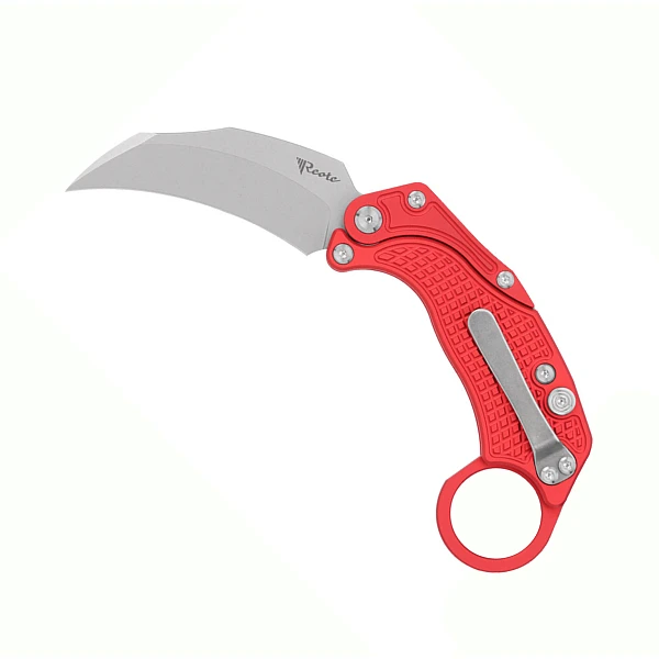 Reate EXO-K-H Exoskeleton 重力刀 紅鋁柄/石洗刃/附訓練刀<單一特價>-0